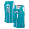 tocy C.Hornets #1 LaMelo Ball  Teal Fast Break Replica Player Jerseys - Icon Edition