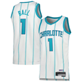 tocy C.Hornets #1 LaMelo Ball  White Swingman Jerseys - Association Edition