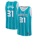 tocy C.Hornets #31 Tidjane Salaun  Teal 2024  Draft Fast Break Player Jerseys - Icon Edition