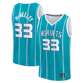 tocy C.Hornets #33 Liam McNeeley  Teal Fast Break Replica Jerseys - Icon Edition