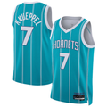 tocy C.Hornets #7 Kon Knueppel  Teal Swingman Jerseys - Icon Edition