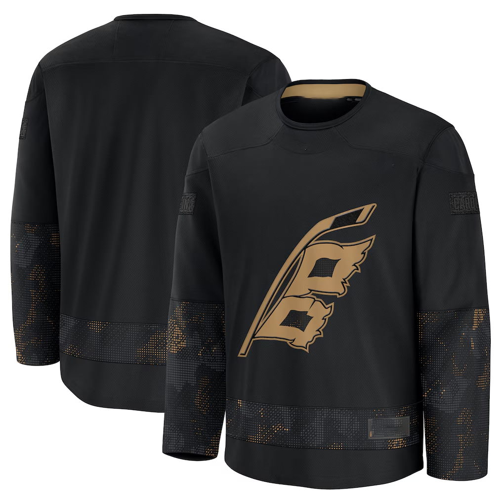 Tocy C.Hurricanes Black 2024 Military Appreciation Practice Stitched Jerseys