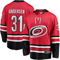 Tocy C.Hurricanes #31 Frederik Andersen Red Alternate Breakaway Player Stitched Jerseys