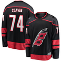 Tocy C.Hurricanes #74 Jaccob Slavin Black Home Breakaway Player Stitched Jerseys