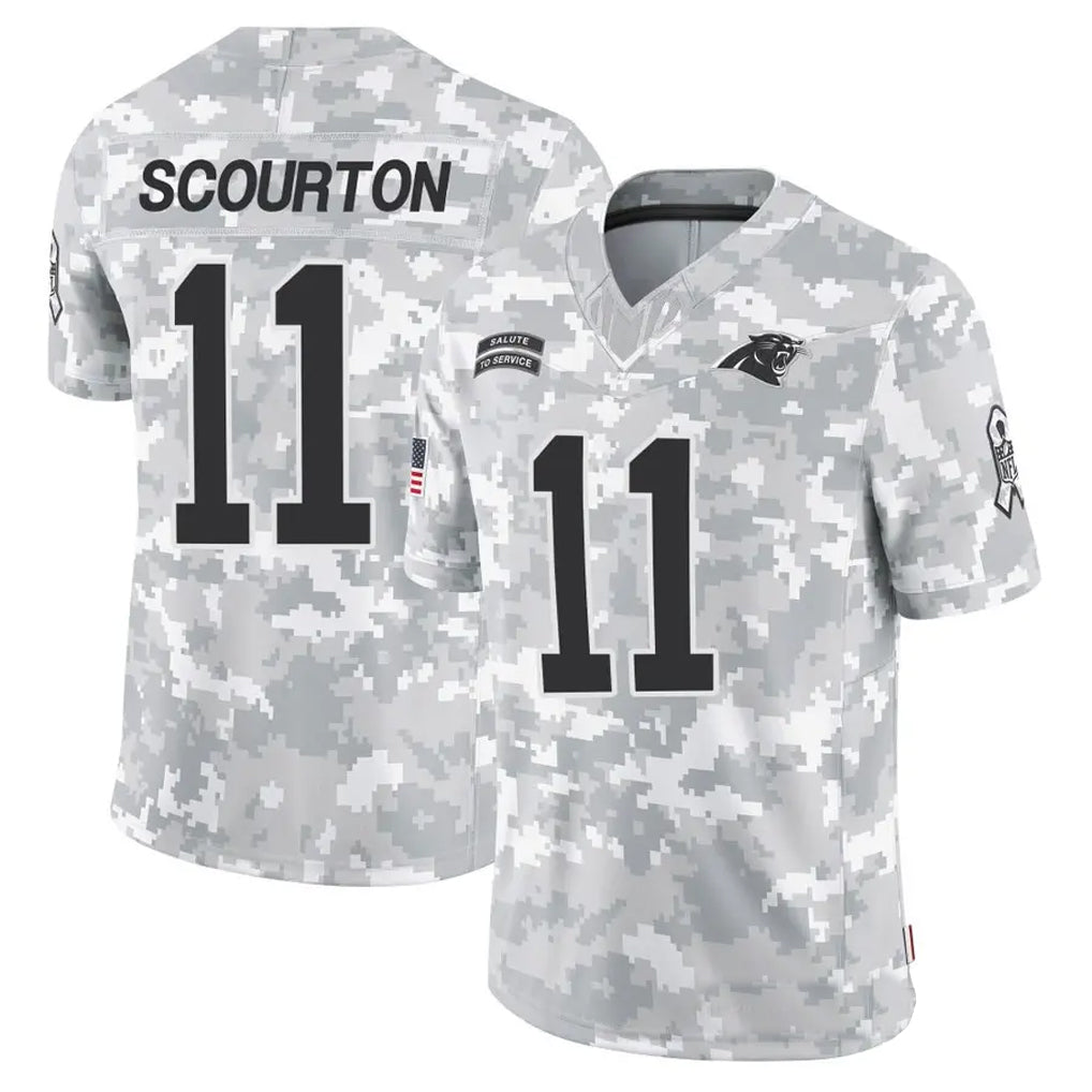tocy C.Panthers #11 Nic Scourton Player Arctic Camo Salute to Service Limited Stitched Jerseys