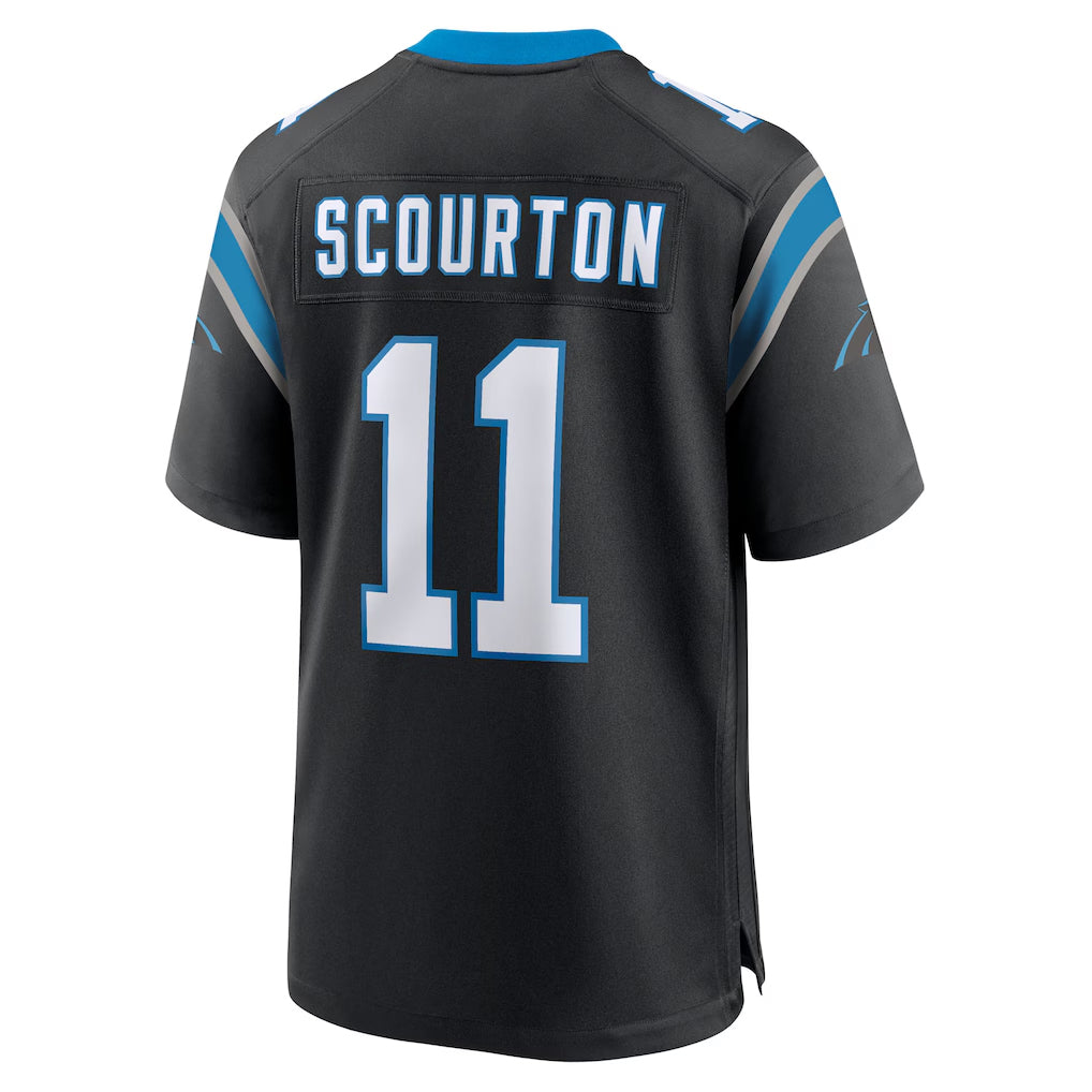 tocy C.Panthers #11 Nic Scourton Player Black Home Game Stitched Jerseys