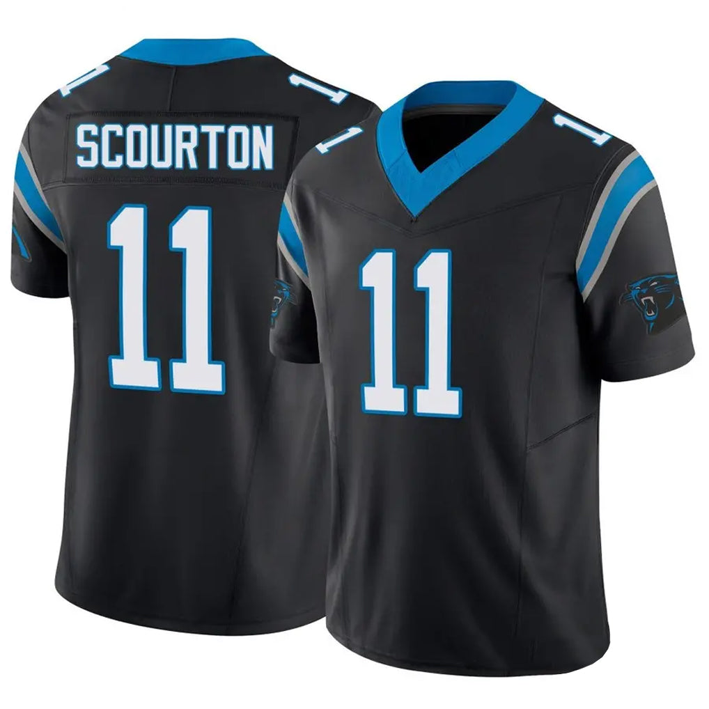 tocy C.Panthers #11 Nic Scourton Player Black Vapor F.U.S.E. Limited Stitched Jerseys