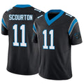 tocy C.Panthers #11 Nic Scourton Player Black Vapor F.U.S.E. Limited Stitched Jerseys