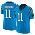 tocy C.Panthers #11 Nic Scourton Player Blue Limited Vapor F.U.S.E. Home Game Jerseys
