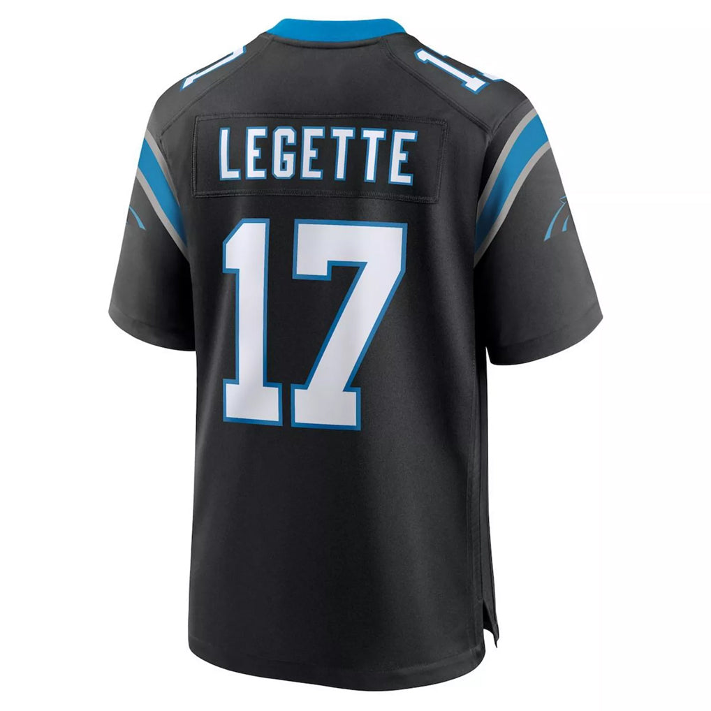 tocy C.Panthers #17 Xavier Legette Player Black Home Game Stitched Jerseys