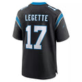 tocy C.Panthers #17 Xavier Legette Player Black Home Game Stitched Jerseys