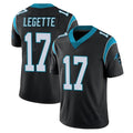 tocy C.Panthers #17 Xavier Legette Player Black Vapor Untouchable Limited Game Stitched Jerseys