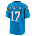 tocy C.Panthers #17 Xavier Legette Player Blue Home Game Stitched Jerseys