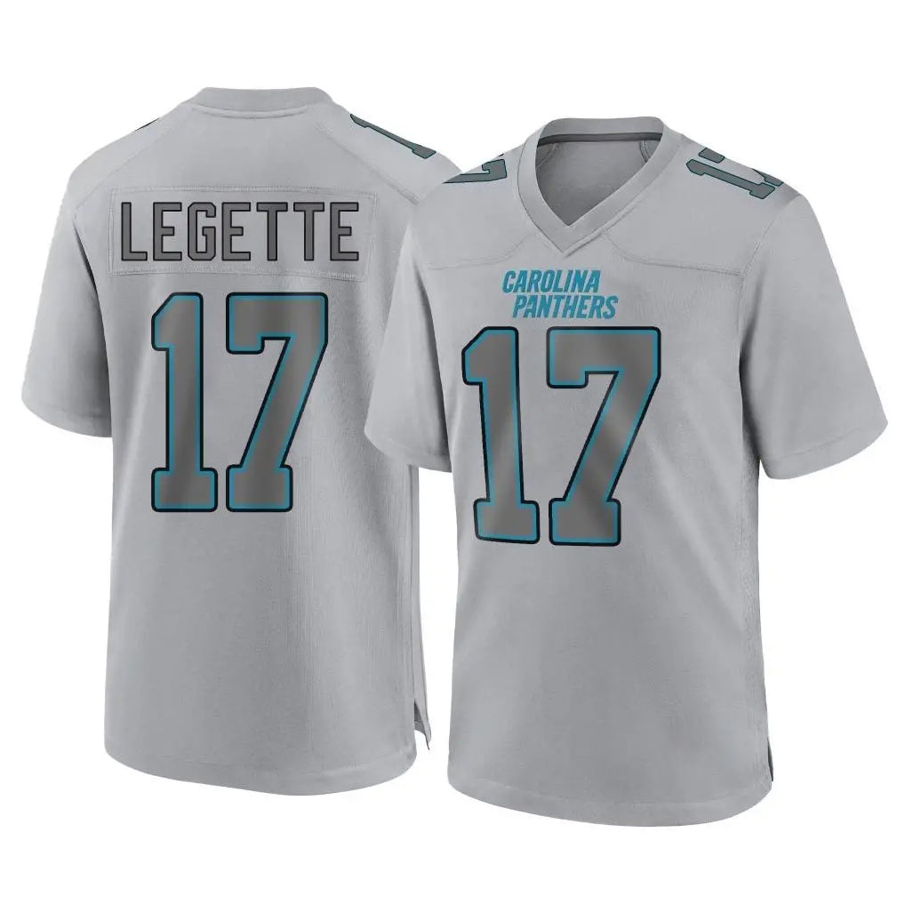 tocy C.Panthers #17 Xavier Legette Player Gray Atmosphere Fashion Game Stitched Jerseys