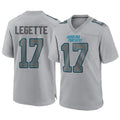 tocy C.Panthers #17 Xavier Legette Player Grey Atmosphere Fashion Stitched  Jerseys