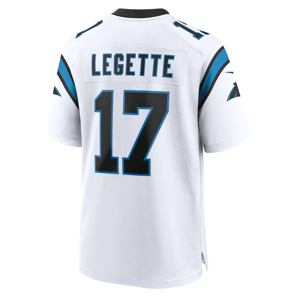 tocy C.Panthers #17 Xavier Legette White Game Stitched Jerseys