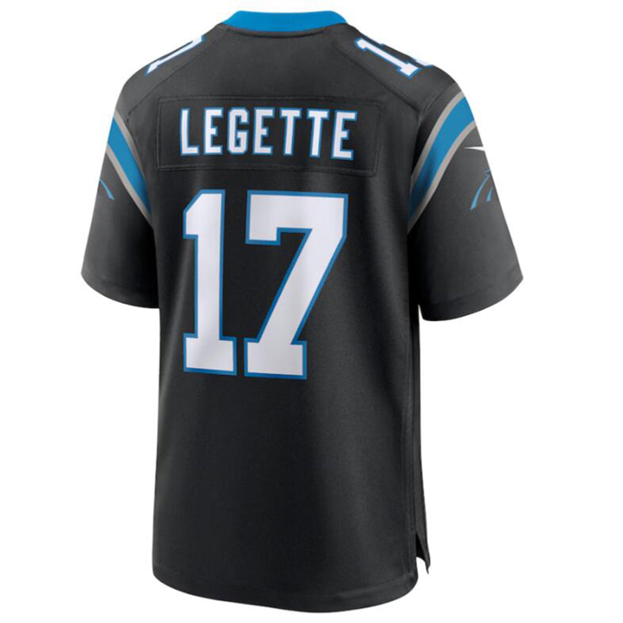 tocy C.Panthers #17 Xavier Legette Black 2024 First Round Pick Game Player Jersey American Stitched Jerseys