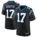 tocy C.Panthers #17 Xavier Legette Black 2024 First Round Pick Game Player Jersey American Stitched  Jerseys