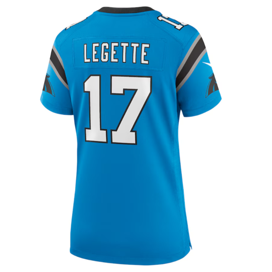 tocy C.Panthers #17 Xavier Legette Blue Player Game Stitched Jersey