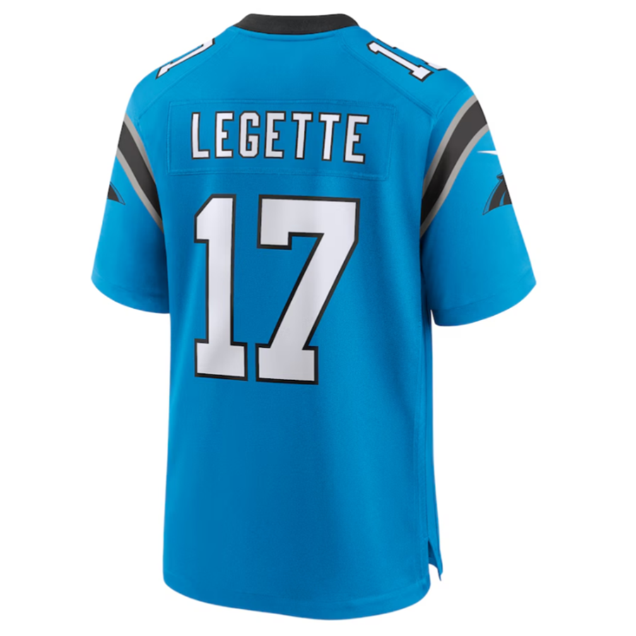 tocy C.Panthers #17 Xavier Legette Blue Player Jersey American Stitched Game Jersey