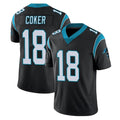tocy C.Panthers #18 Jalen Coker Player Black Vapor Untouchable Limited Game Stitched Jerseys