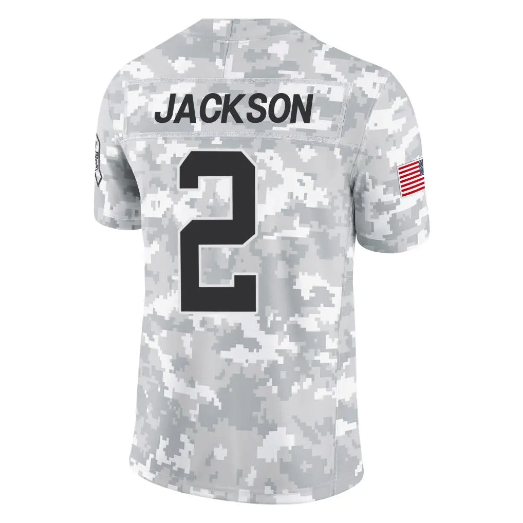 tocy C.Panthers #2 Michael Jackson Player Arctic Camo Salute to Service Limited Game Stitched Jerseys