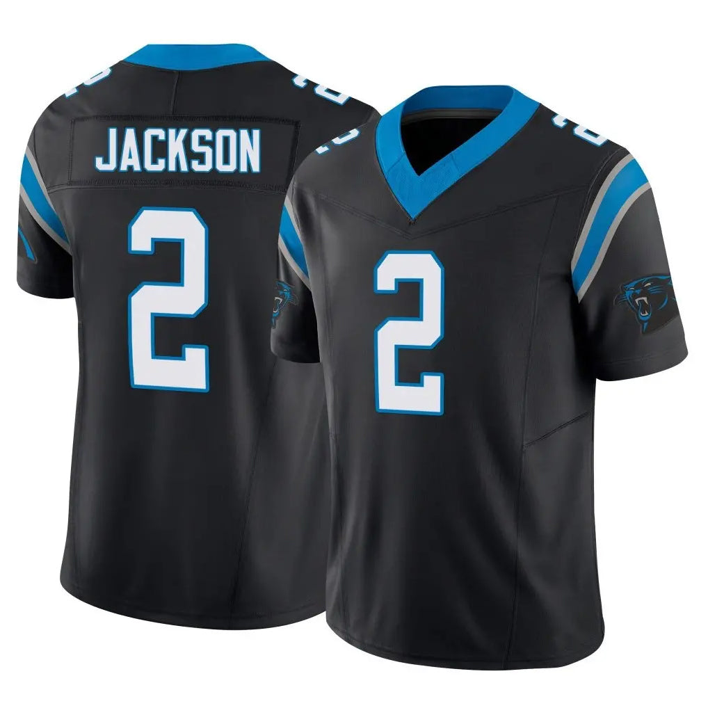 tocy C.Panthers #2 Mike Jackson Player Black Vapor F.U.S.E. Limited Home Game Stitched Jerseys