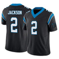 tocy C.Panthers #2 Mike Jackson Player Black Vapor F.U.S.E. Limited Home Game Stitched Jerseys