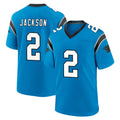 tocy C.Panthers #2 Mike Jackson Player Blue Home Game Stitched Jerseys