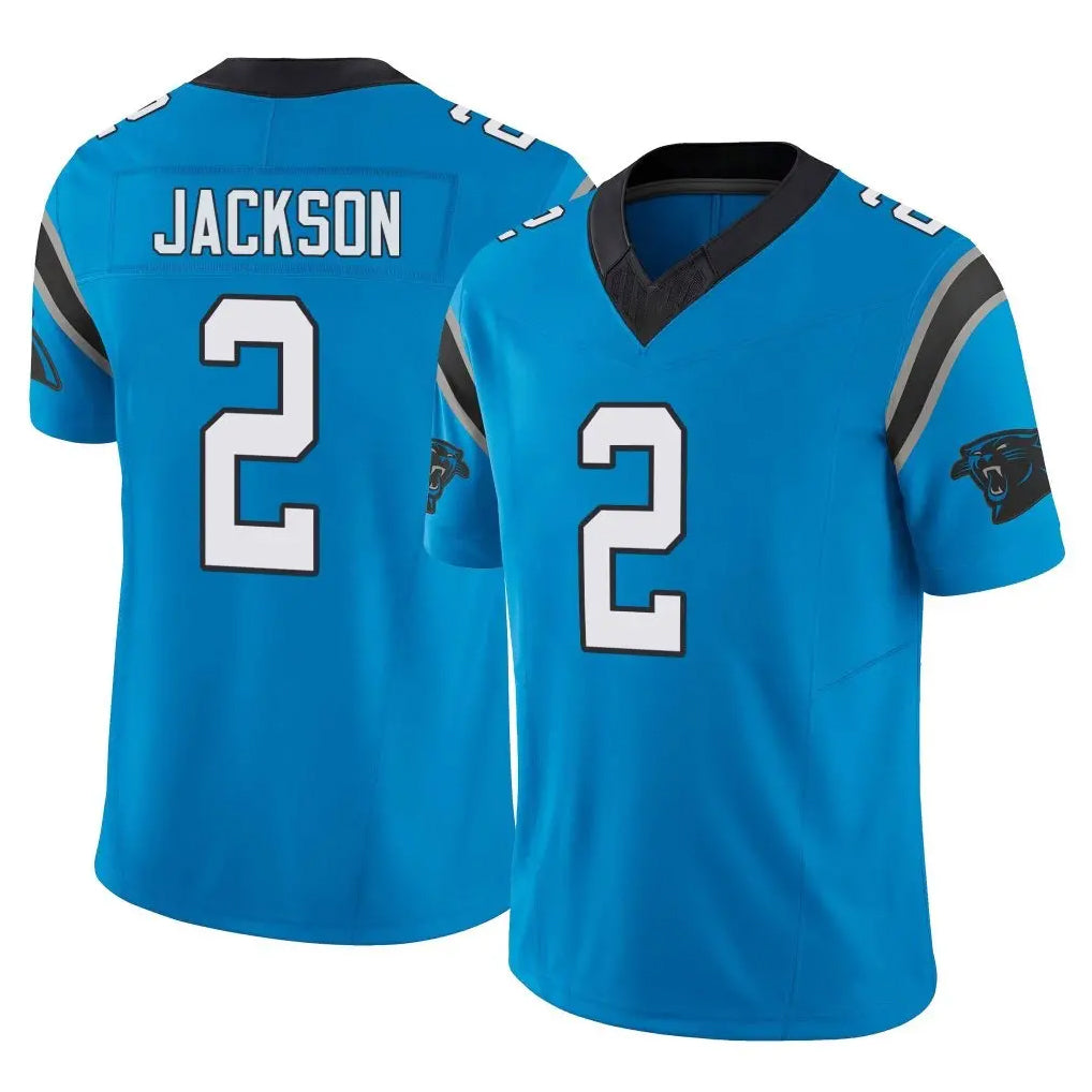 tocy C.Panthers #2 Mike Jackson Player Blue Vapor F.U.S.E. Limited Home Game Stitched Jerseys