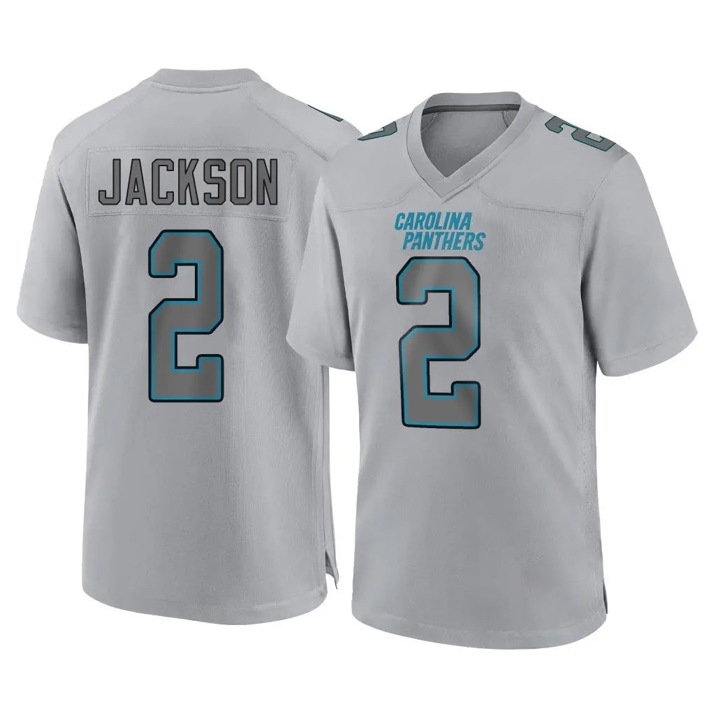 tocy C.Panthers #2 Mike Jackson Player Gray Atmosphere Fashion Game Stitched Jerseys