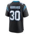tocy C.Panthers #30 Chuba Hubbard Player Black Home Game Stitched Jerseys