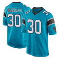 tocy C.Panthers #30 Chuba Hubbard Player Blue Game Stitched Jerseys