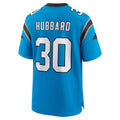 tocy C.Panthers #30 Chuba Hubbard Player Blue Home Game Stitched Jerseys