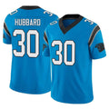 tocy C.Panthers #30 Chuba Hubbard Player Blue Vapor F.U.S.E. Limited Home Game Stitched Jerseys