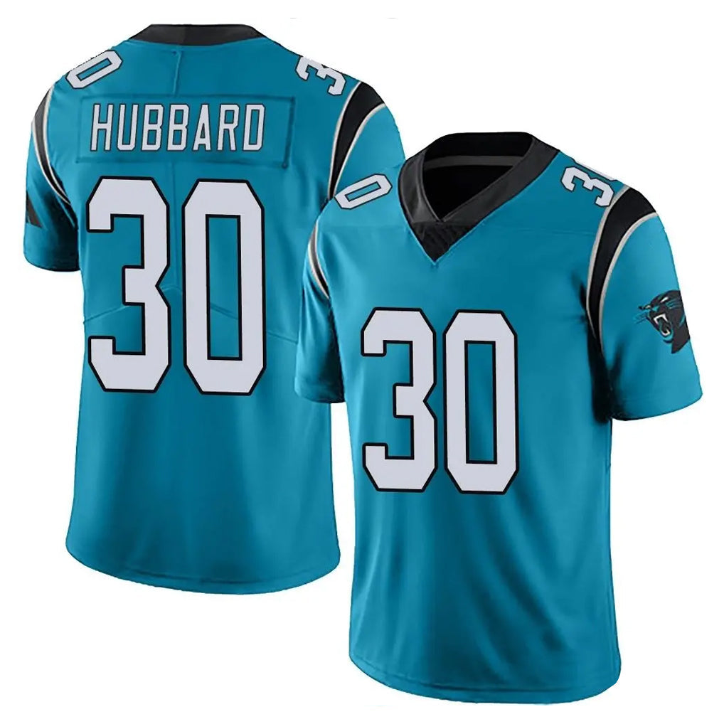 tocy C.Panthers #30 Chuba Hubbard Player Blue Vapor Untouchable Limited Game Stitched Jerseys