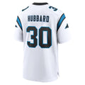tocy C.Panthers #30 Chuba Hubbard Player White Home Game Stitched Jerseys