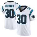 tocy C.Panthers #30 Chuba Hubbard Player White Vapor F.U.S.E. Limited Home Game Stitched Jerseys