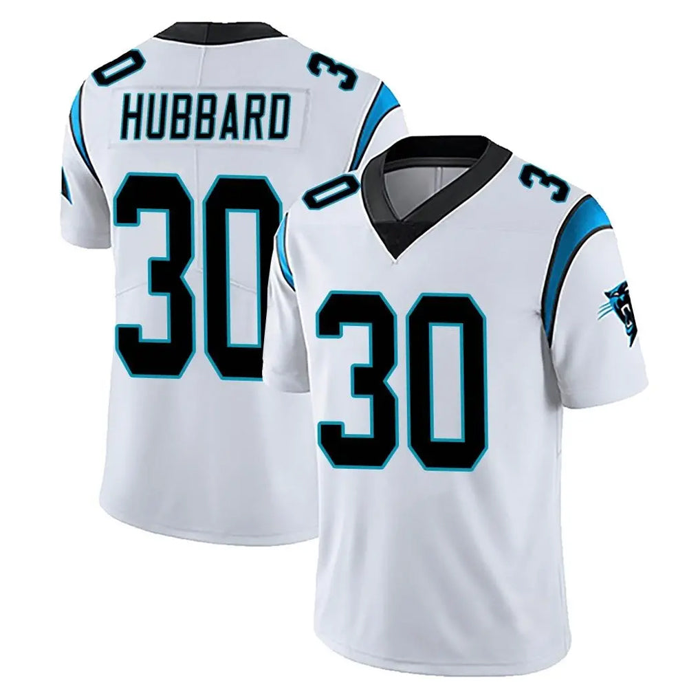 tocy C.Panthers #30 Chuba Hubbard Player White Vapor Untouchable Limited Game Stitched Jerseys