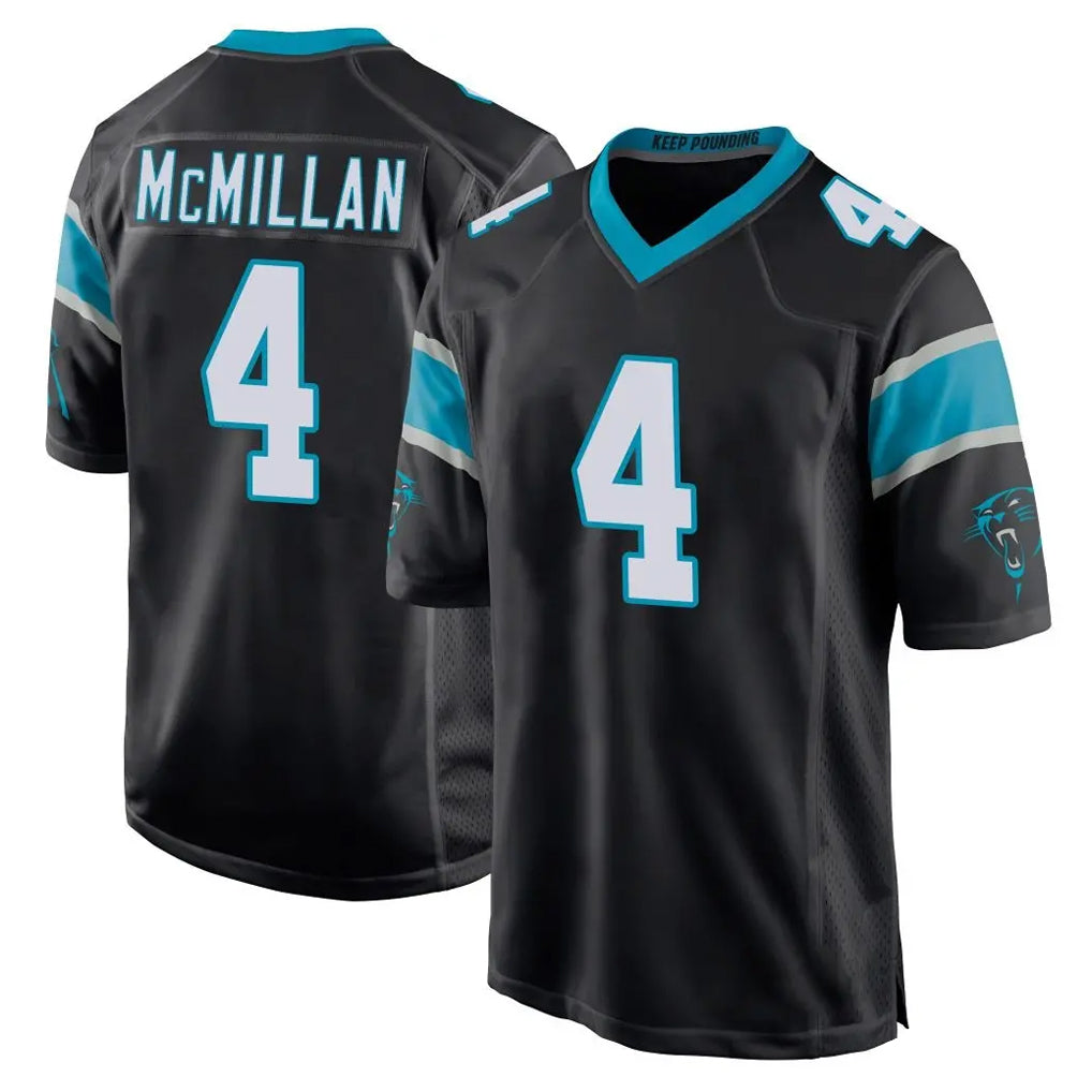 tocy C.Panthers #4 Tetairoa McMillan Player Black Game Stitched Jerseys