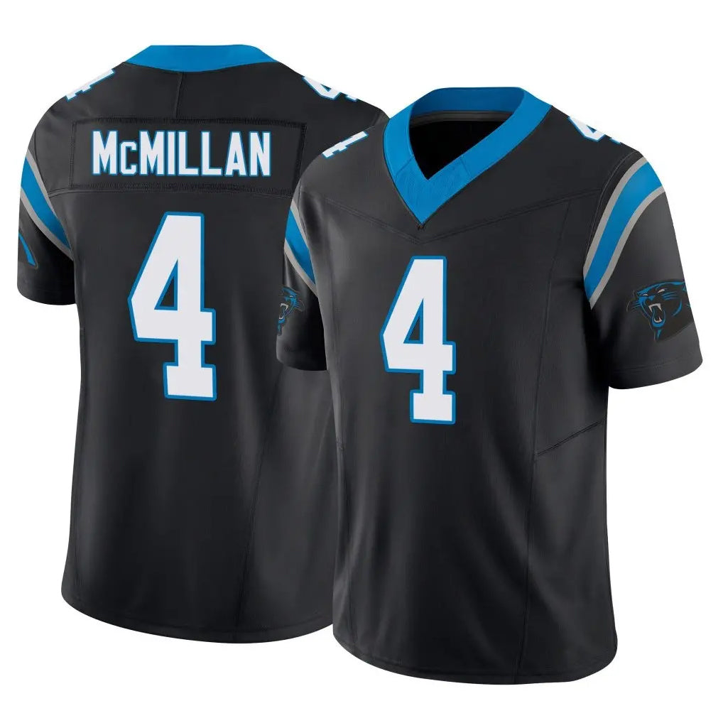 tocy C.Panthers #4 Tetairoa McMillan Player Black Vapor F.U.S.E. Limited Home Game Stitched Jerseys