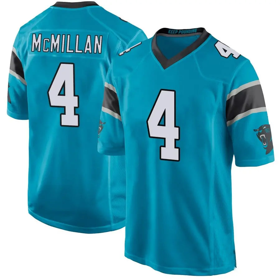 tocy C.Panthers #4 Tetairoa McMillan Player Blue Game Stitched Jerseys