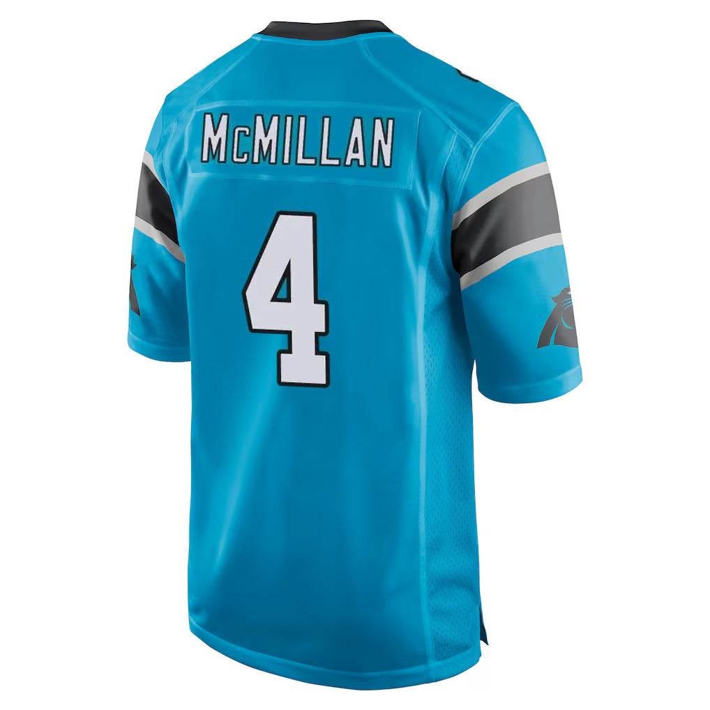 tocy C.Panthers #4 Tetairoa McMillan Player Blue Game Stitched Jerseys