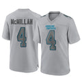 tocy C.Panthers #4 Tetairoa McMillan Player Gray Atmosphere Fashion Game Stitched Jerseys