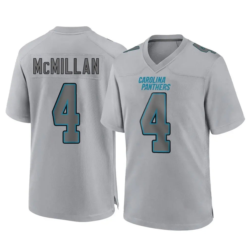 tocy C.Panthers #4 Tetairoa McMillan Player Gray Atmosphere Fashion Game Stitched Jerseys