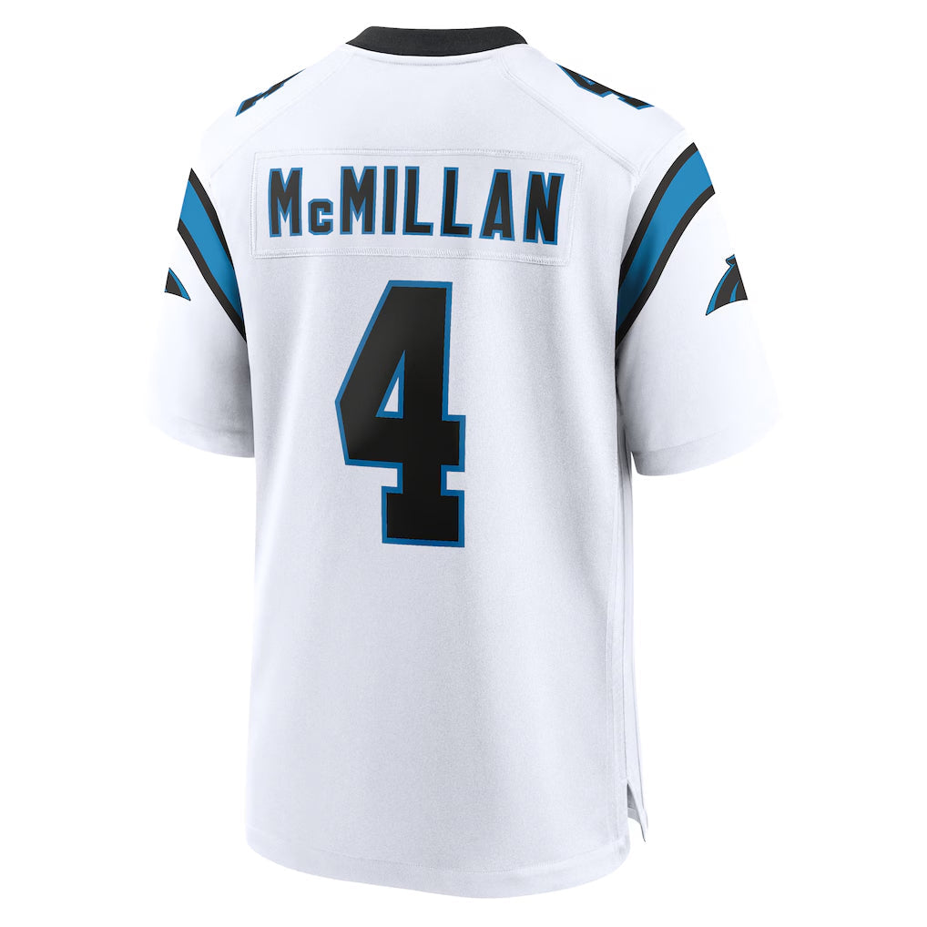 tocy C.Panthers #4 Tetairoa McMillan Player White Home Game Stitched Jerseys