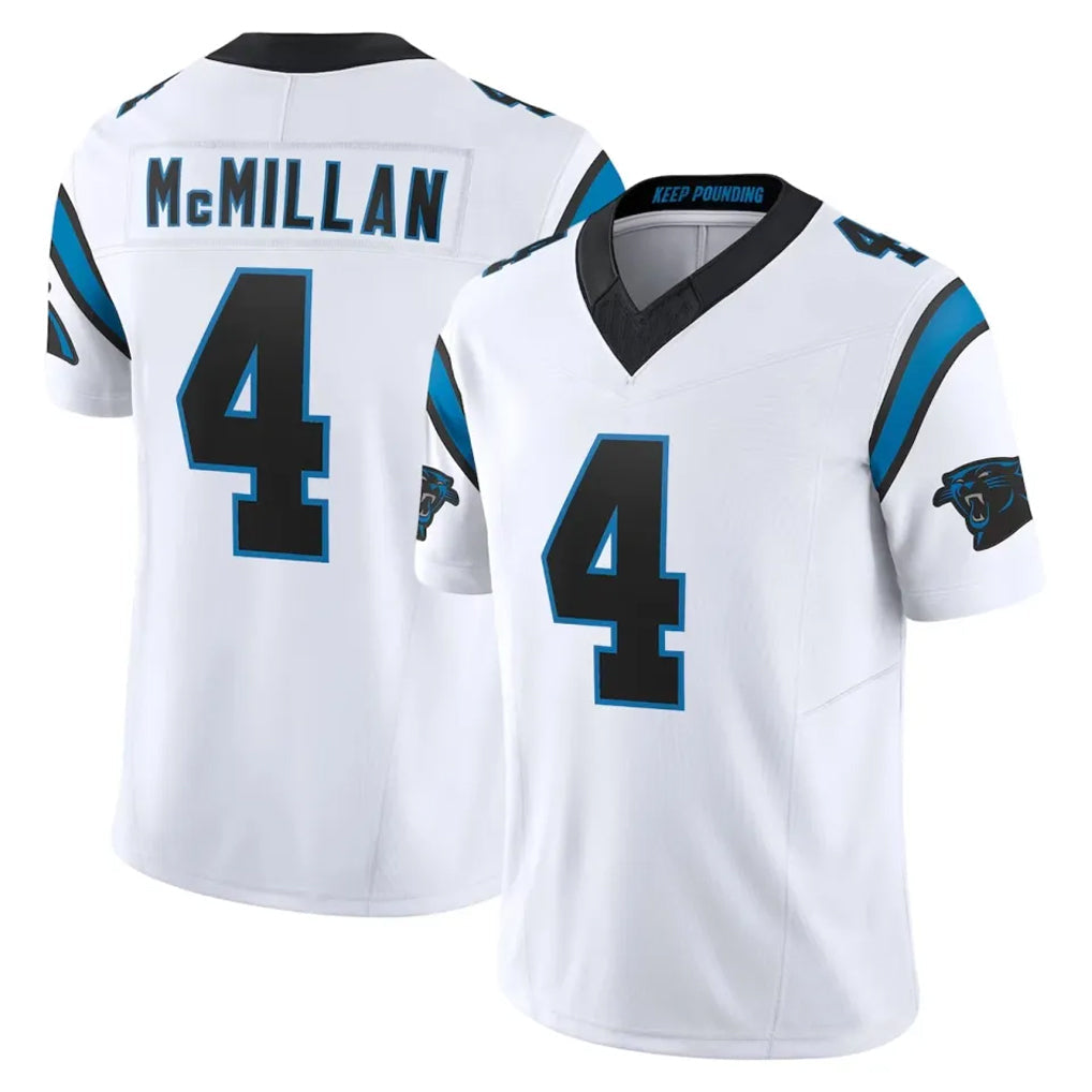 tocy C.Panthers #4 Tetairoa McMillan Player White Vapor F.U.S.E. Limited Home Game Stitched Jerseys