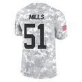 tocy C.Panthers #51 Sam Mills Player Arctic Camo Salute to Service Limited Game Stitched Jerseys