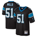 tocy C.Panthers #51 Sam Mills Player Black Mitchell & Ness Legacy Replica Stitched Jerseys