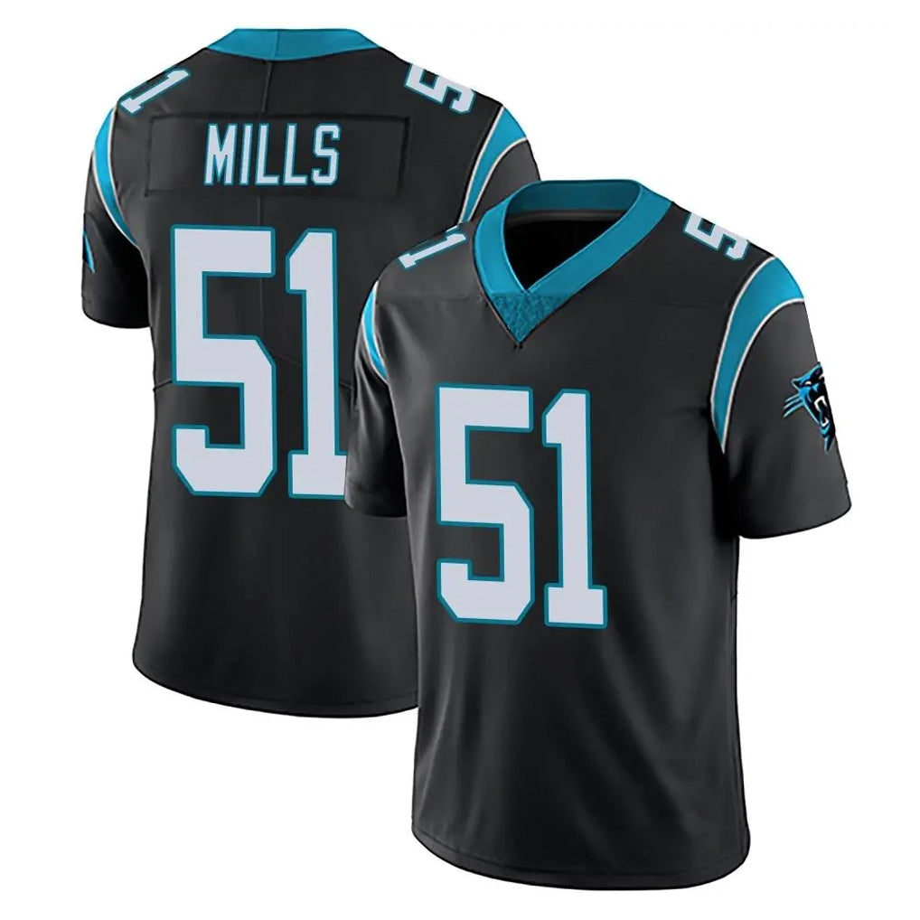 tocy C.Panthers #51 Sam Mills Player Black Vapor Untouchable Limited Game Stitched Jerseys